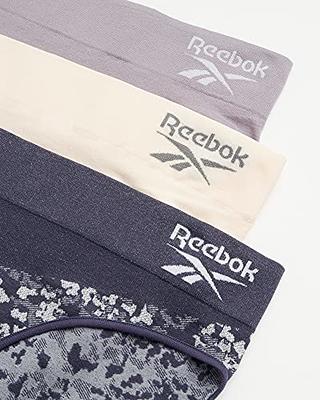 Reebok Women?s Underwear ? Seamless Thong (4 Pack), Size X-Large,  Stripe/Mauve/Blue : : Clothing, Shoes & Accessories