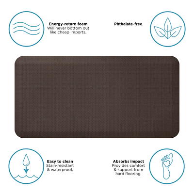 GelPro Elite Comfort Kitchen Floor Mat Linen 20 in. x 72 in. Truffle