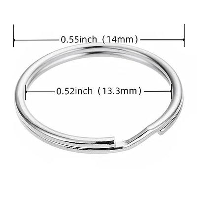 0.55Inch Small Key Rings Bulk - 100 Pcs Split Rings for Keychains, DIY  Crafts, and Metal Keychain Connectors - Keychain Accessories for DIY  Projects (14MM) - Yahoo Shopping