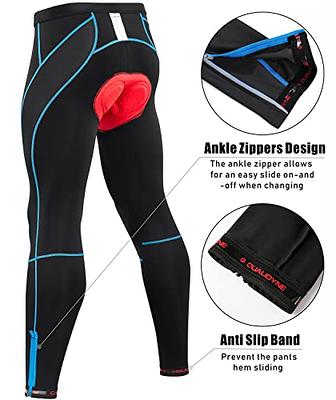  Mens Bike Pants Long 4D Padded Cycling Tights Leggings  Outdoor Riding Bicycle S