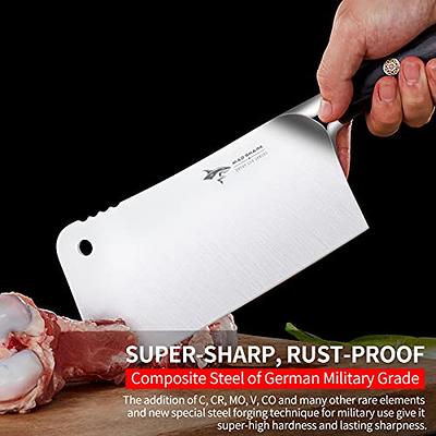 Sharp Meat Cleaver Axe Hand Forged Butcher Boning Knife for Meat