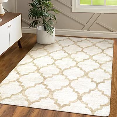 Lahome Moroccan Washable Living Room Rugs - 3x5 Area Rugs for