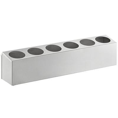 Choice Perforated Matte Black Flatware Holder Cylinder