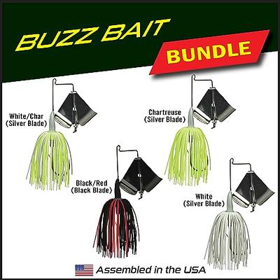 4-Pack Buzz Bait 1/2oz, Fishing Bait with Mustad Fishing Hook with Skirt,  Top Water Fishing Lure for Freshwater - Yahoo Shopping