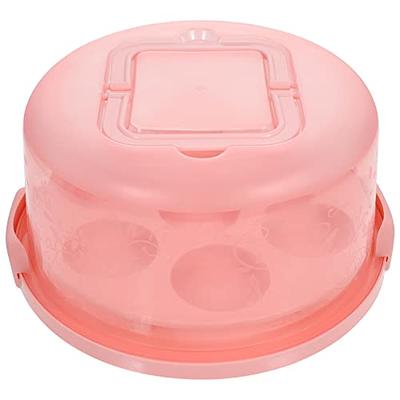 Portable Cake Carrier with Handle Plastic Cake Container Holder with Lid 