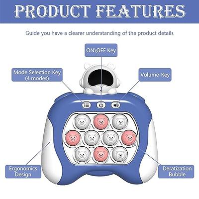 Gamepad Pop It PRO The Light-Up Pattern Popping Game Fidget Anti Stress  Toys Electric Pop Quick Push Bubbles Game Console Series Toy