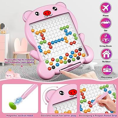 Biticolor Magnetic Drawing Board for Kids Magnetic Dot Art Doodle