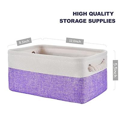 Fab totes Storage Bins [3-Pack], Foldable Storage Baskets for