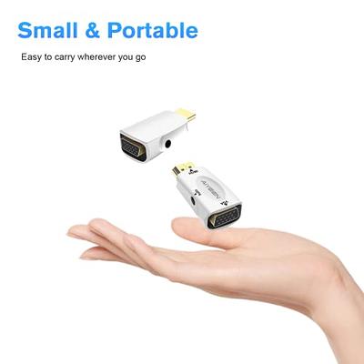 SHULIANCABLE HDMI to VGA, HDMI to VGA Adapter (Female to Male) Compatible  with Monitor, PC, Xbox, TV Stick, Raspberry Pi, Roku, Computer, Laptop (6