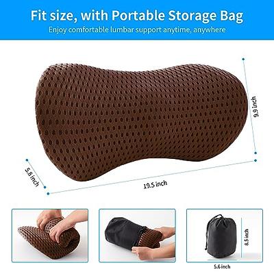 Memory Foam Lumbar Back Support Pillow For Computer Chair Massage