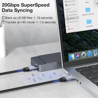 USB C to USB C Cable for iPhone 15 100W Fast Charging 20Gbps USB C 3.2