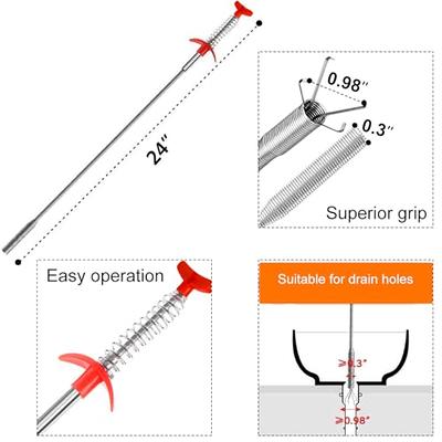 KINGLEV Plumbing Snake 35-FT, Drum Auger, Drain Auger Clog Remover