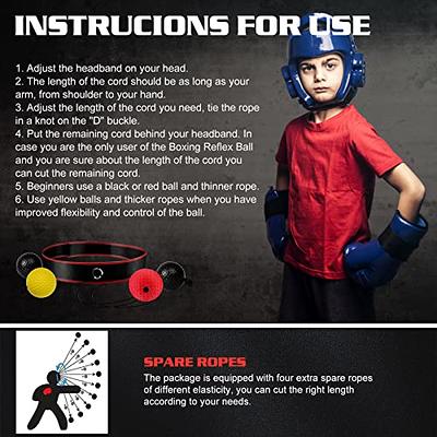  Boxing Reflex Ball Set with Adjustable Headband