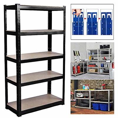 SINGAYE 5 Tier Adjustable Storage Shelf Metal Storage Rack Standing Shelf  Units Storage Shelves,200 Pounds Loading Capacity per Shelf,23.2 W x 13.4