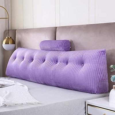 WOWMAX Rectangular Headboard Reading Body Pillow Bedside Throw Cushion  Extra Large Backrest Lumbar Pillows Positioning Back Support Bolster for  Bed