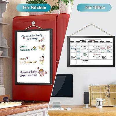 Small Weekly Calendar Dry Erase Whiteboard for Wall, 16 x 12