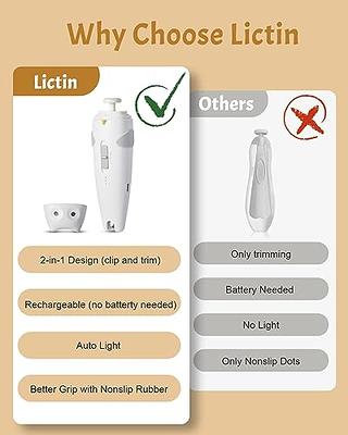 Lictin Baby Healthcare and Grooming Kit, 26 in 1 Rechargeable Baby Nail  Trimmer Electric Set,Safe