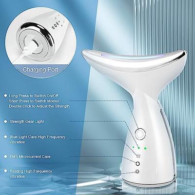 Face Massager Anti Aging Neck Eye Massager 45 Heat High Frequency Vibration  Anti Wrinkle Facial Device