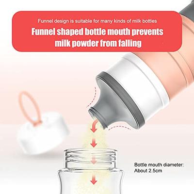 2pcs Baby Milk Powder Dispenser 480ml Twist-lock Stackable On-the-go Bpa  Free Milk Powder Dispenser Snack Storage