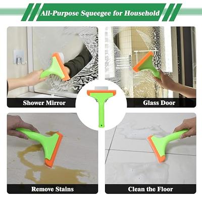 2pcs Mini Home Office Car Mirror Water Wiper Squeegee Blade Wash Window  Glass Cl