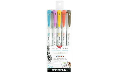 Zebra Pen Doodlerz Gel Stick Pen, Bold Point, 1.0mm, Assorted Neon Colors,  10 Pack