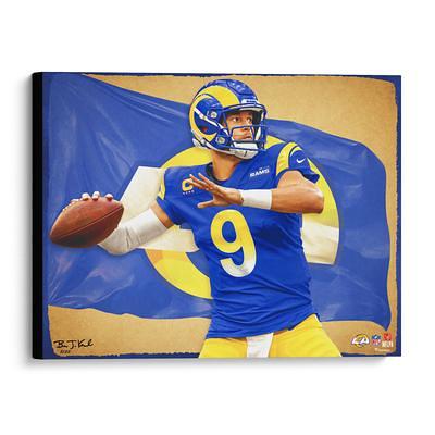 Aaron Rodgers Green Bay Packers Autographed Stretched 30 x 40 Embellished Away Giclee Canvas with Accents by Artist Cortney Wall - Limited Edition