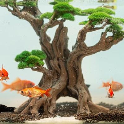  Novelsite Fish Tank Decor- Bonsai Trees with Faux Moss