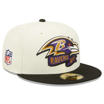 Baltimore Ravens New Era Omaha 59FIFTY Fitted Hat - Black