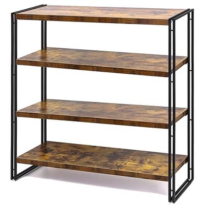 4 Tier Vegetable Storage Stand Wood Display