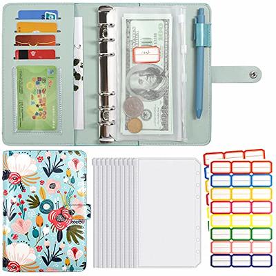 A6 Budget Binder with Cash Envelopes, Zipper Envelopes A6 Money Saving  Binder, Cash Stuffing Envelopes Binder for Saving Money, Cash Budget  Planner with Zipper Envelopes Money Organizer : : Office Products