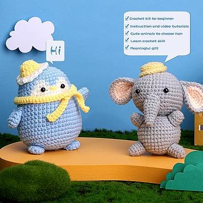 UzecPk Beginners Crochet Kit, Animals Crochet Kit for Beginners