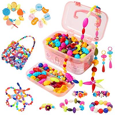 PREPOP DIY Arts and Crafts Toys for Kids -Best Birthday Gifts for Girls Age  7 8 9 10 11 12 Years Old, Friendship Bracelet String Making Kit for Travel