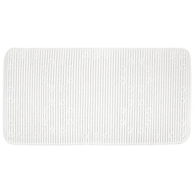 Rubber Bathtub Mat, White, 16 x 28, Mainstays 