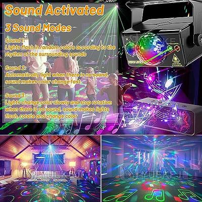 Disco Ball Light Party Lights with Remote Control, Portable Sound Activated  Disco Lights 7 Modes USB Powered RGB Strobe Lamp for Dance Parties