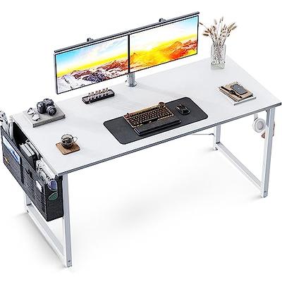ODK Computer Desk Study Table, 63 Inch Office Desk with Drawers and  Keyboard Tray, Study Desk Work Desk with Monitor Shelf, Writing Desk with  Storage