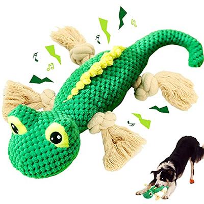 Stuffed Dog Toys Puppy Toys, Lizard Squeaky Dog Toys for Boredom, Pressure Release Interactive Dog Toy for Aggressive Chewers for Puzzle and Foraging