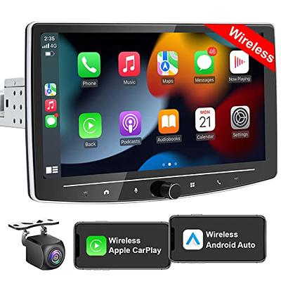  10.1 Inch Android 11 Double Din Car Stereo with Apple CarPlay  and Android Auto Touchscreen Wireless Bluetooth Car Radio with Navigation  Backup Camera RDS Microphone (2G+32G) : Electronics