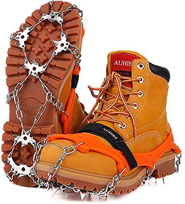 1 Pair 18 Large Spikes Crampons Outdoor Winter Walk Ice Fishing