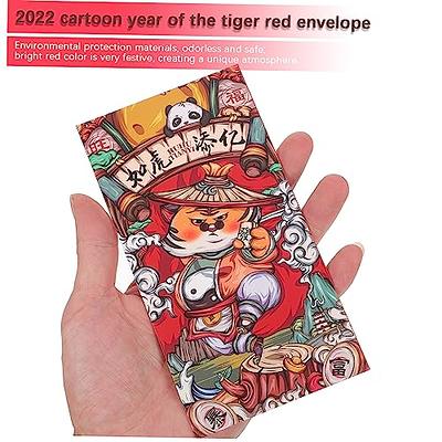 2022 Money Red Packet Ang Pao Cute Cartoon Tiger And Zodiac