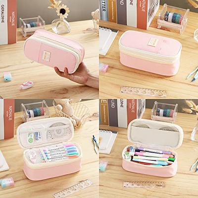 Dugio Large Pencil Case Zipper Pencil Pouch for Girls Boys Adults Kids  Aesthetic Pencil Bag Organizer Big Capacity Pen Bag with Handle Portable  for School Office White-plaid - Yahoo Shopping