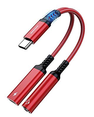 ZOOAUX USB Type C to 3.5mm Headphone Jack Adapter, USB C to Aux Audio  Dongle Cable Cord for iPhone 15 Pro Max 15 Pro 15 Plus 15, Pixel,Samsung  S24 S23