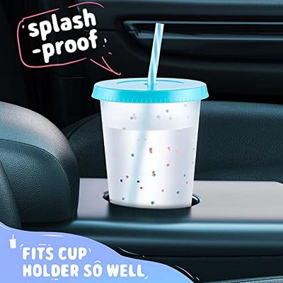 Color Changing Cups with Lids and Straws 12 OZ - Meoky