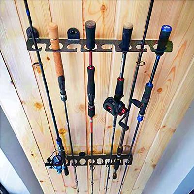 Sunshine Fishing Rod Rack for Garage, Cabin & Storeroom, Fishing Pole  holder Wall/Ceiling Mount Rack, Hold up to 8 Fishing Rods, Fishing Poles  Storage & Display. (Screws included, Black) - Yahoo Shopping