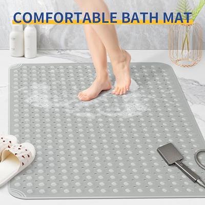 OTHWAY Extra Large Shower Mat 47x32, TPE Shower Mat Non Slip