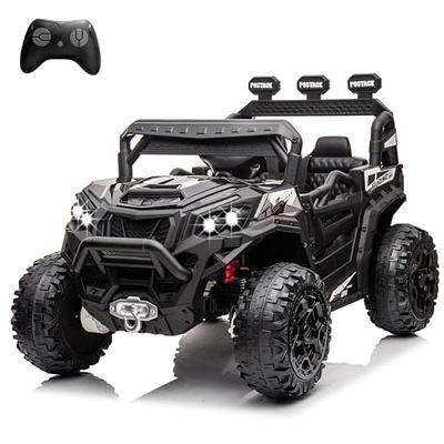 POSTACK 4X4 Ride-On UTV Buggy 24V Ride On Toy Car w/ 2.4G Remote Control  Electric Ride On Off-Road Truck Car with Spring Suspension for Kids  Toddlers, Black - Yahoo Shopping