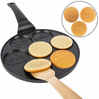 Car & Truck Mini Pancake Pan - Make 7 Unique Flapjack Cars, Nonstick Pan  Cake Maker Griddle for Breakfast Fun & Easy Cleanup, Unique Morning Treat  or