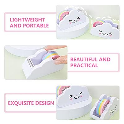 STOBOK Desktop Tape Dispenser, Creative Cloud Tape Dispenser Roll Holder  Cutter Washi Tape Dispenser with Rainbow Tape for Kids School Office  Stationery Supplies - Yahoo Shopping