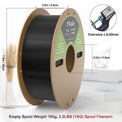 dikale PLA+ 3D Printer Filament 1.75mm No Tangle, Net Weight 1KG Spool, 3  Packs, in Total 3KG Material, PLA Pro Plus, Black, White and Milky-White  Like Clear - Yahoo Shopping