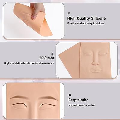 Makeup Practice Face Board Silicone Makeup Practice Board 3D Realistic Pad  for Makeup Artist and Professional Enthusiasts The Perfect Aid to Practicing  Makeup.(YELLOW)