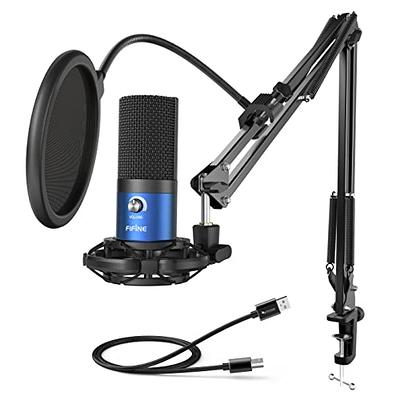 NEEWER USB Gaming Microphone, Plug&Play One Click Mute and Gain, Computer  Condenser Microphone for PC MAC, Upgraded Boom Stand Shock Mount Cool